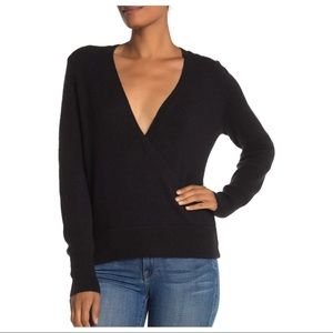 Madewell Faux Wrap Pullover Sweater